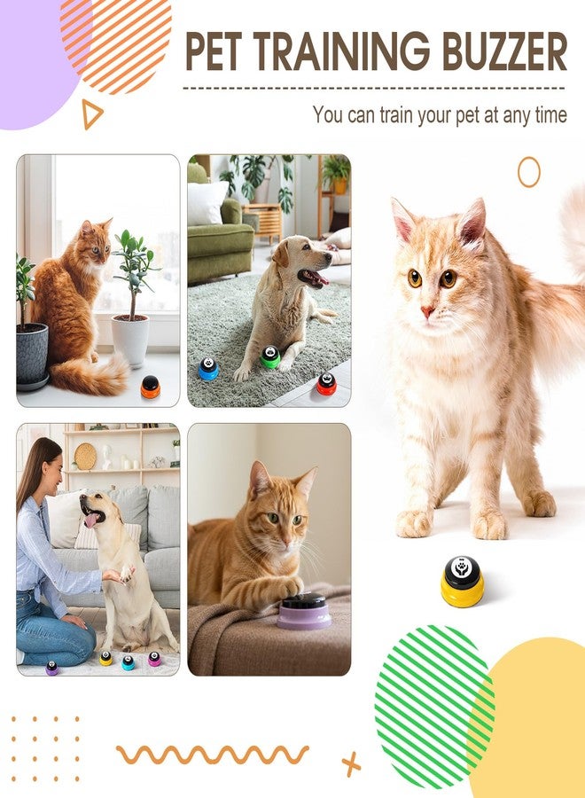 جيريفي مجموعة أزرار جيريفاي للكلاب، 16 قطعة، لتسجيل الصوت، مع ملصقات، 30 ثانية، أزرار تدريب على الكلام للحيوانات الأليفة، مناسبة لتدريب القطط والقطط بشكل تفاعلي. - Image 3